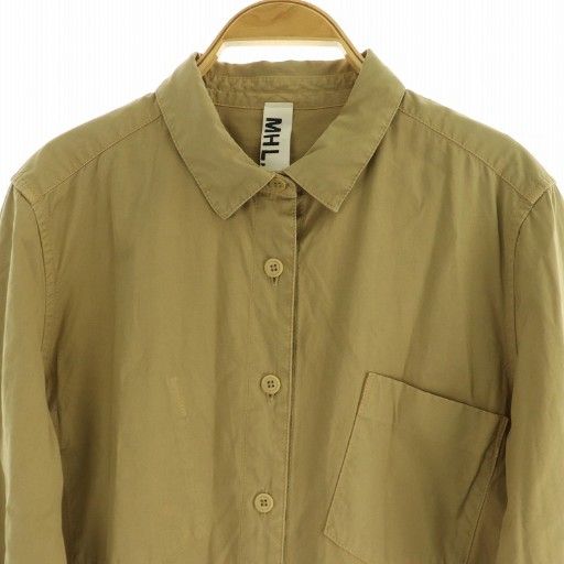 マーガレットハウエル MHL. コットン シャツワンピース ロング