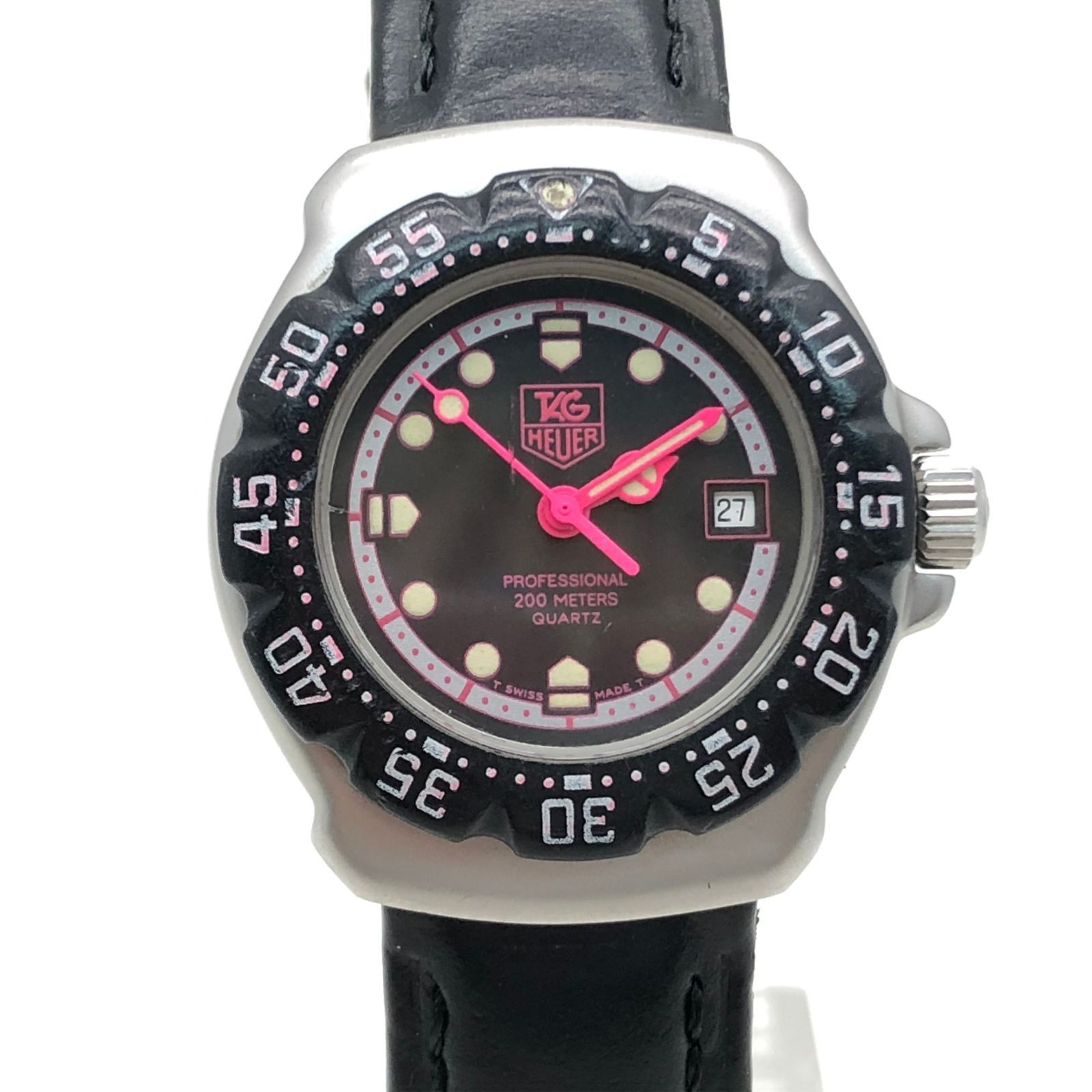 タグ ホイヤー ブラックダイアル  クォーツ腕時計 962.006R　電池切れ付属品付属品全てなし