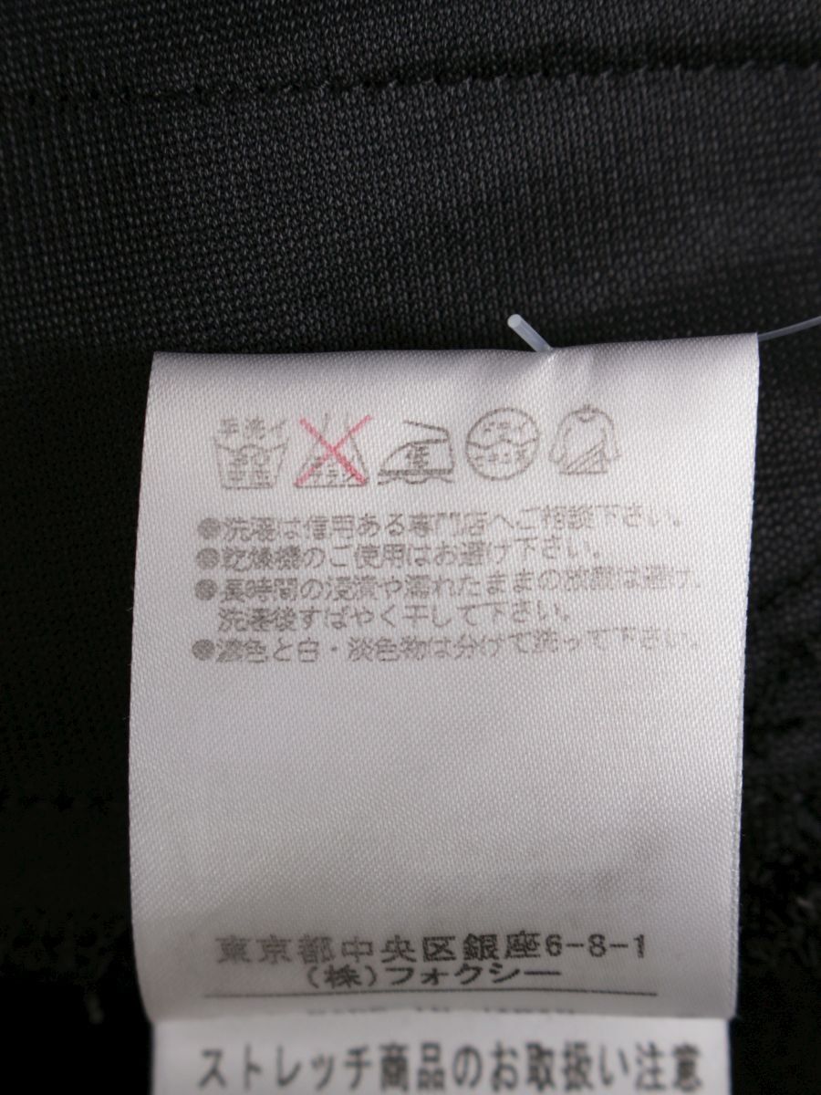 【美品】FOXEY NEWYORK シャツワンピース ストレッチ　40 Lサイズ 美品】FOXEY NEWYORK シャツワンピース ストレッチ 40 Lサイズ