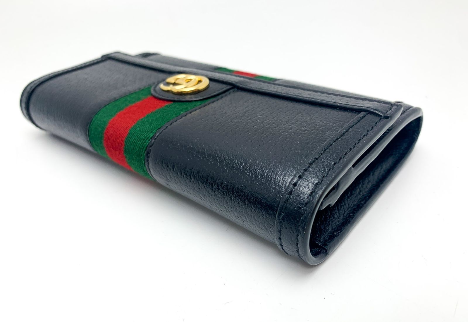 GUCCI グッチ オフディア GG コンチネンタルウォレット 719886 フラップタイプ 長財布 サイフ ブランド 黒 ブラック GUCCI - GUCCI グッチ オフディア GG コンチネンタルウォレット 719886