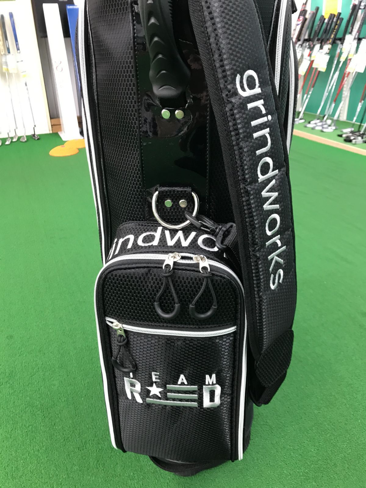 福*助様 【美品】グラインドワークス　 ゴルフキャディバッグ 黒 福*助様 【美品】グラインドワークス ゴルフキャディバッグ 黒