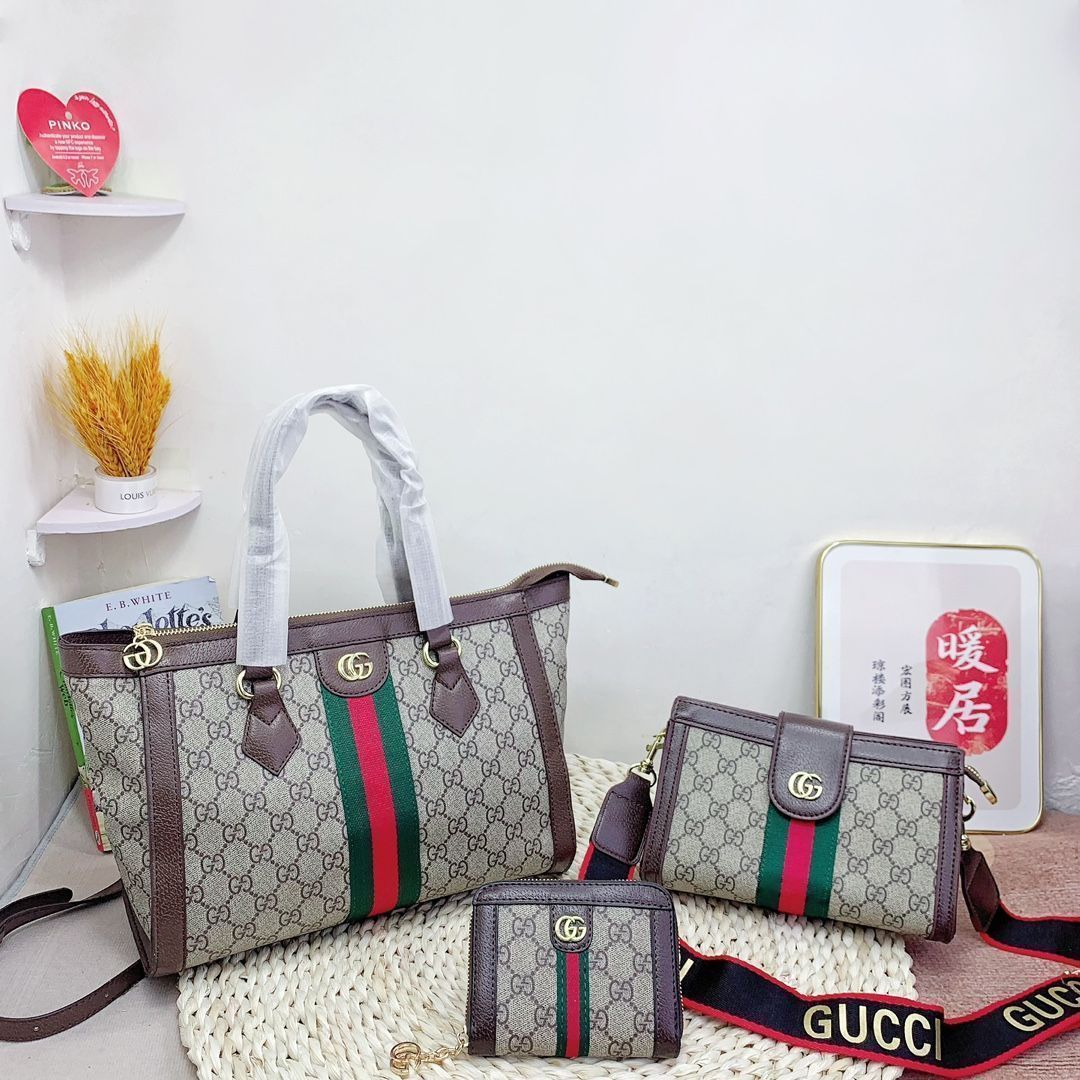 極美品 GUCCI グッチ ショルダーバッグ 長財布 3点セット レディースバッグ - メルカリ