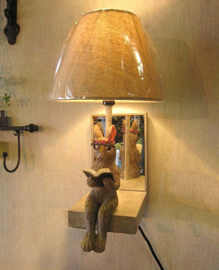 お取引 ☆新品 ウォールランプ 猫 ネコ ランプ 読書 親子ネコ 壁掛け