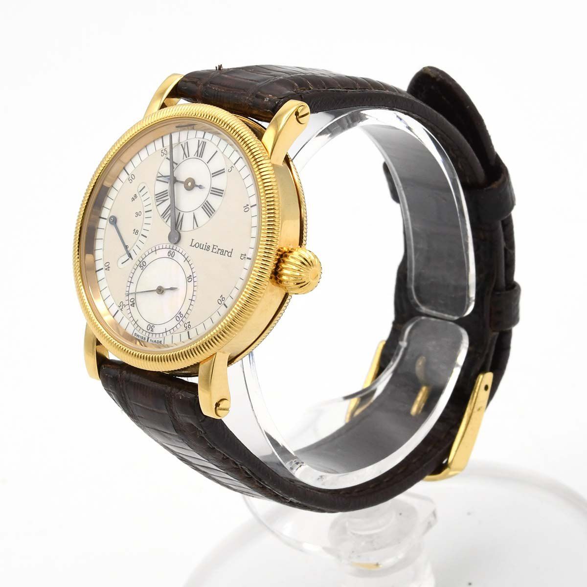 稼働 腕時計 Louis Erard ルイ エラール レギュレーター マザーパールダイヤル 手巻き 箱保取説あり M 4069