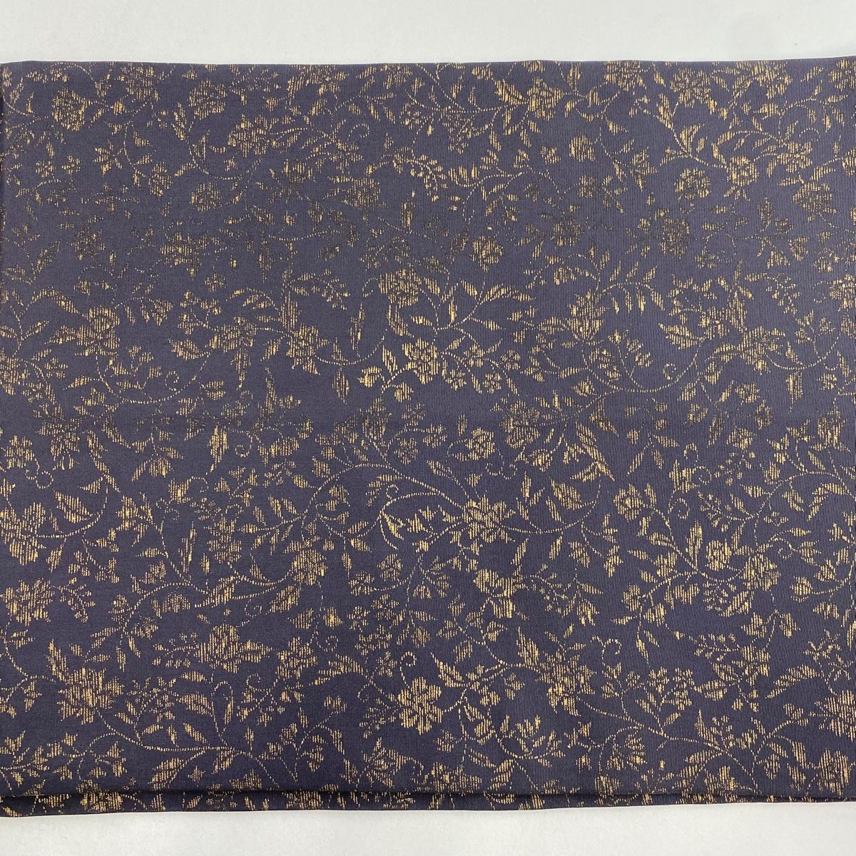 開き名古屋帯 正絹 唐織 扇面文 花唐草 U-7141 開き名古屋帯 秀品 花唐草 金糸 金彩 濃紫 正絹 【中古】 - メルカリ