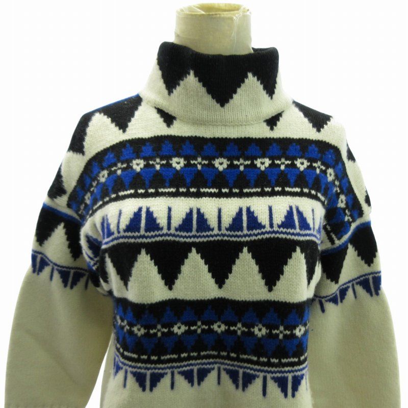 ポロ ラルフローレン POLO RALPH LAUREN 近年 ノルディック柄 長袖 ニット セーター カシミヤ混 タートルネック S レディース ポロ ラルフローレン POLO RALPH LAUREN 近年 ノルディック柄