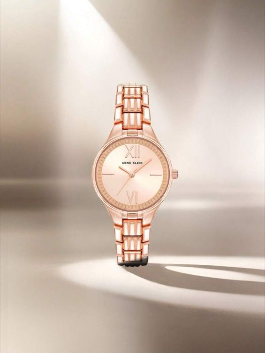 腕時計 レディース クォーツ バラ色のブレスレット式腕時計 レディース シャンパンサンレイダイヤル 調整 なリンクブレスレット クラシックな円形アナログ時計 レディース用ギフト時計 |4060RGRG