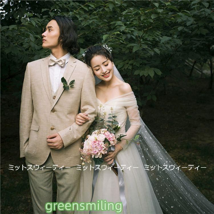 ウェディングドレス ウエディングドレス ロングドレス 結婚式 二次会 花嫁 長袖 前撮りドレス ガーデンウェディング 披露宴 オ 登場 ZZ520