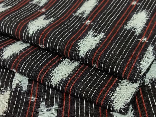 平和屋着物○久留米絣 単衣 矢羽根文 綿 逸品 DAAV1492tw