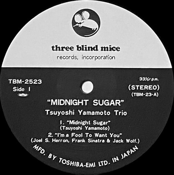 山本剛トリオ 山本剛 ミッドナイト・シュガー ⁄ - LP Midnight TBM