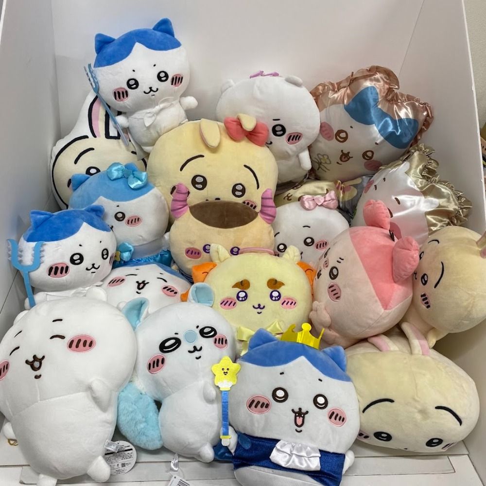 ハチワレ、ウサギ、ちいかわ、モモンガぬいぐるみ一式 08w5369 ちいかわぬいぐるみ まとめ売り ちいかわ/ハチワレ/モモンガ