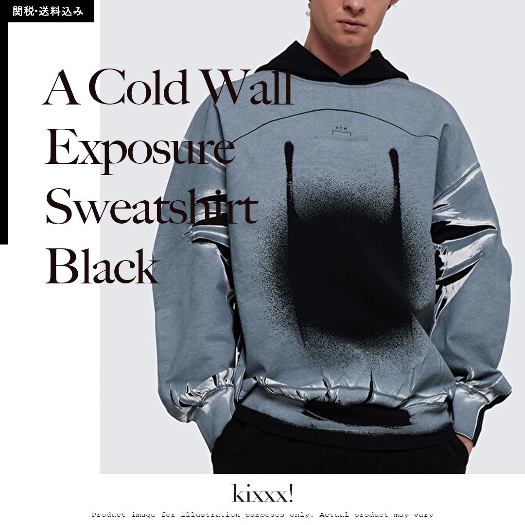 A Cold Wall Exposure Sweatshirt Hoodie Black アコールドウォール