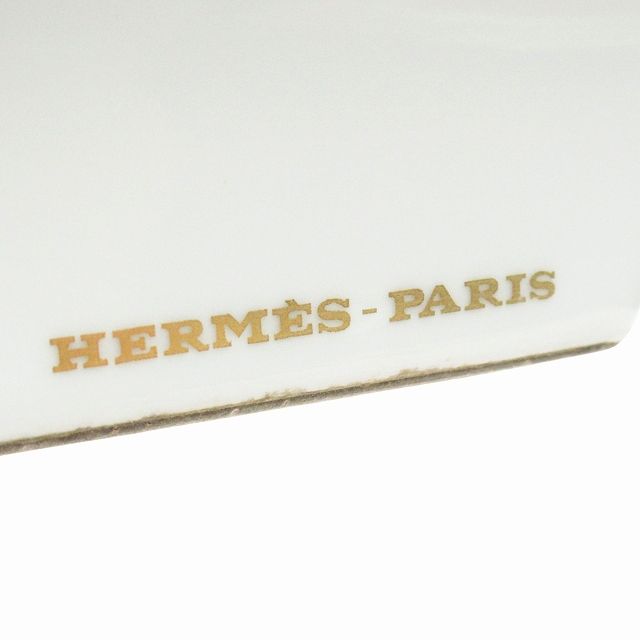 エルメス HERMES ポーセリン アッシュトレイ 灰皿 陶磁器　ビンテージ エルメス HERMES ポーセリン アッシュトレイ 灰皿 陶磁器