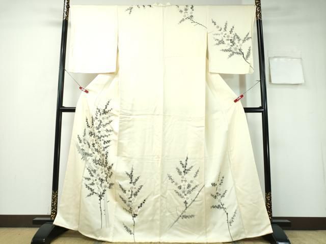 平和屋着物□訪問着 手描き 枝梅文 正絹 逸品 未使用 CAAS1174ng