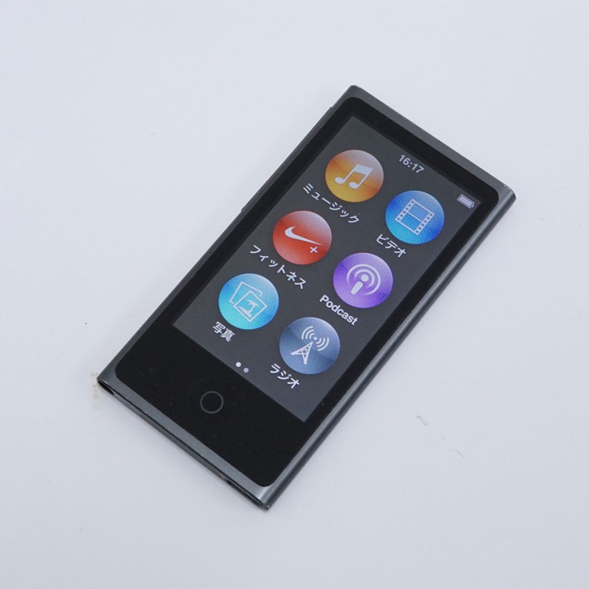 Apple iPod nano 第七世代スペースグレイ16GB SGJR21オーディオ機器 