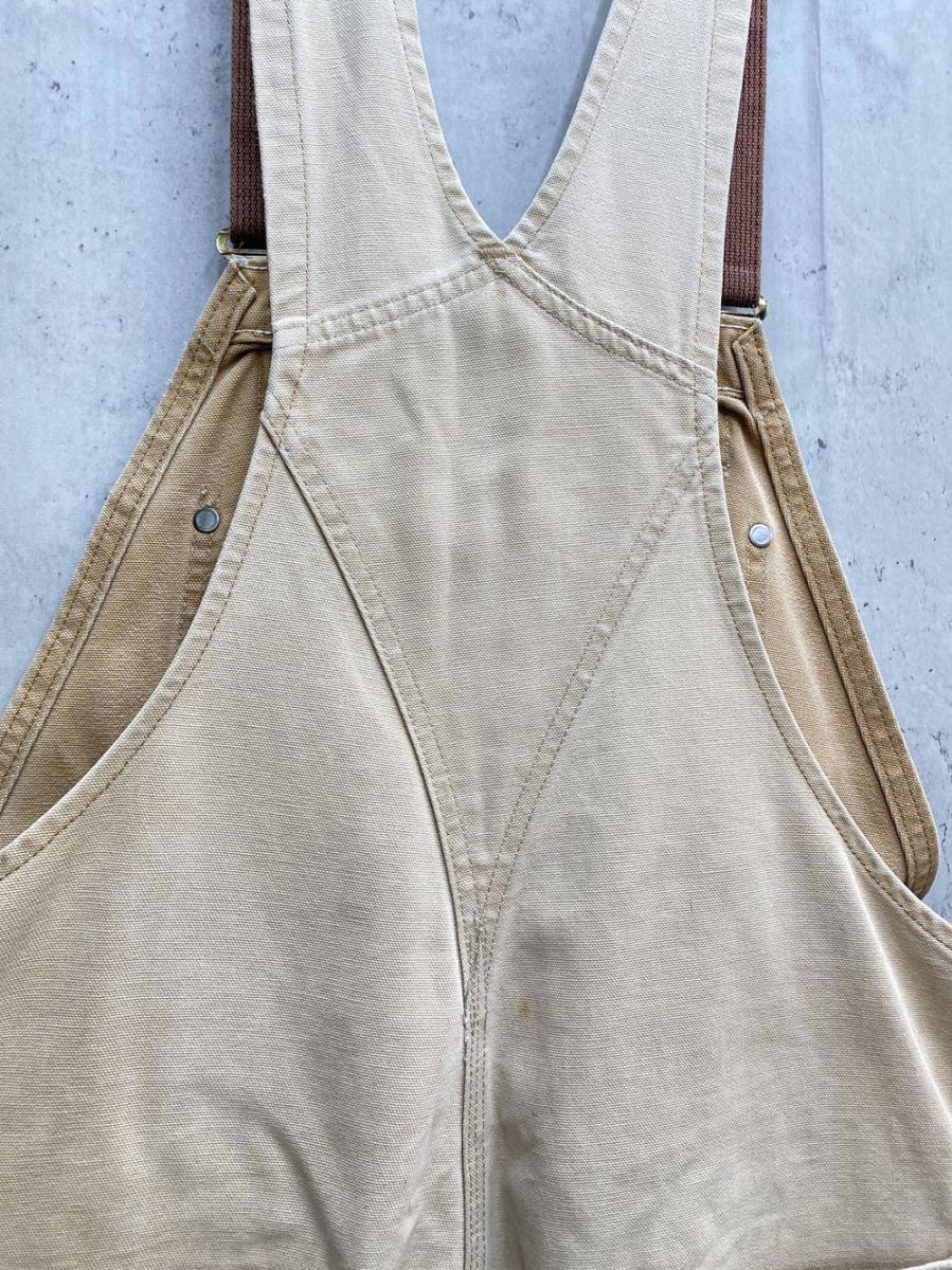 Carhartt カーハート オーバーオール ベージュ 中古・古着通販】CarHartt (カーハート) オーバーオール