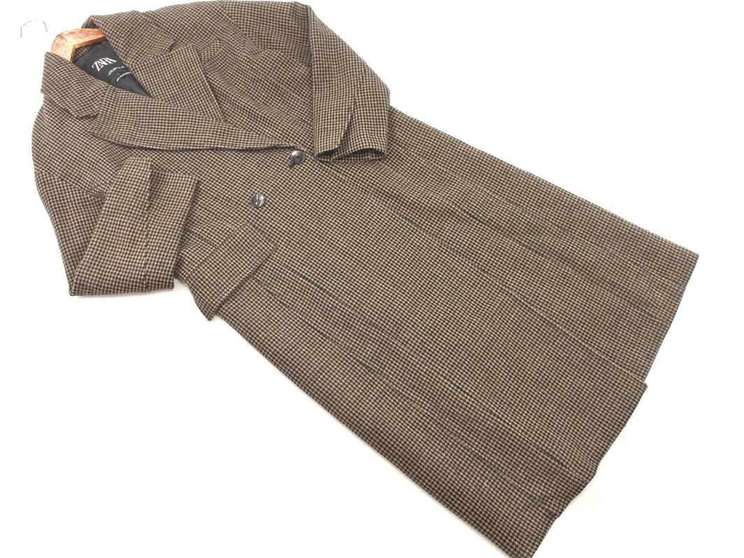 6　タグ付き新品✨　ザラ　ウールミックスハウンドトゥースコート 千鳥格子　XS Maison Margiela4/メゾンマルジェラ4 2021AW 千鳥格子ハウンド