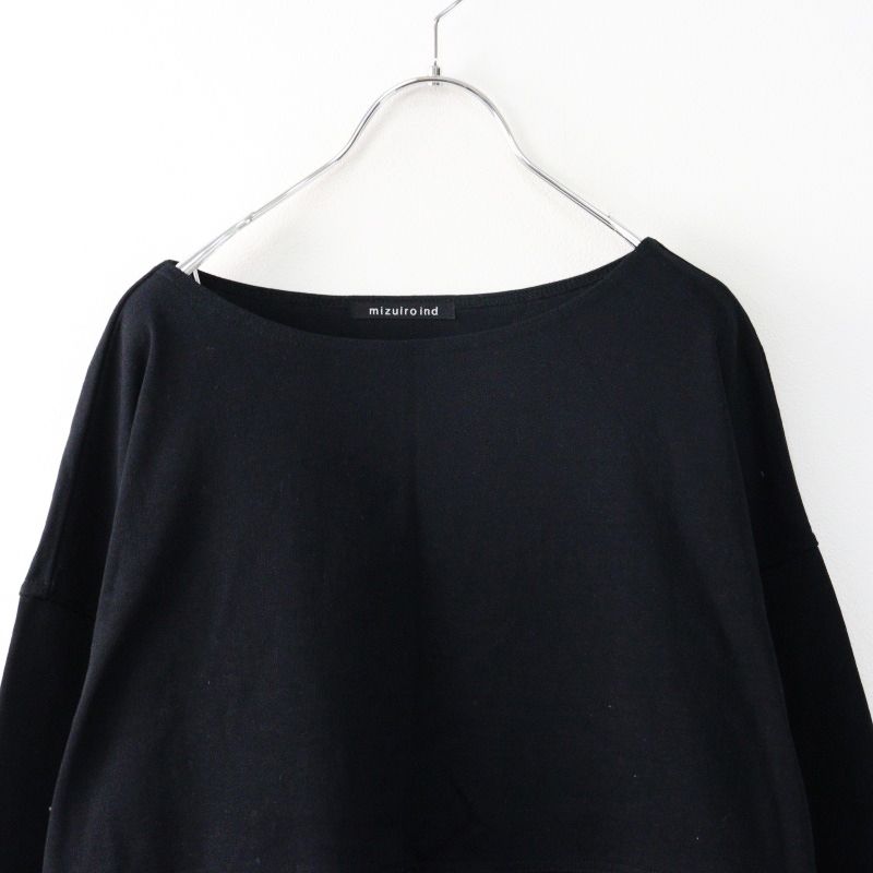 美品　ミズイロインド　ワンピース　ロング　カットソー　ゆったり　身幅72 ５部袖 ミズイロインド ワンピース ロング カットソー ゆったり 身幅72