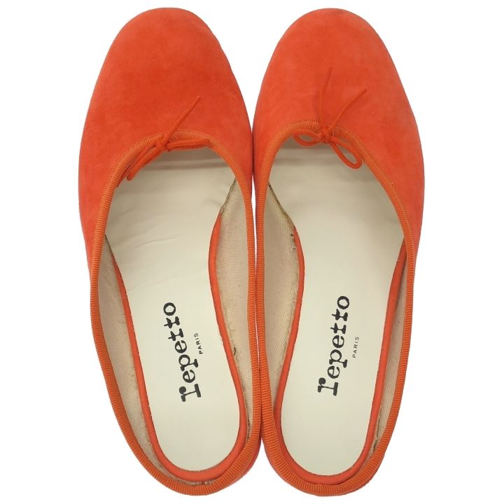 repetto レペット 51243-1-21183 スエードミュール レディース オレンジ 38 KIN-KAAI_COM
