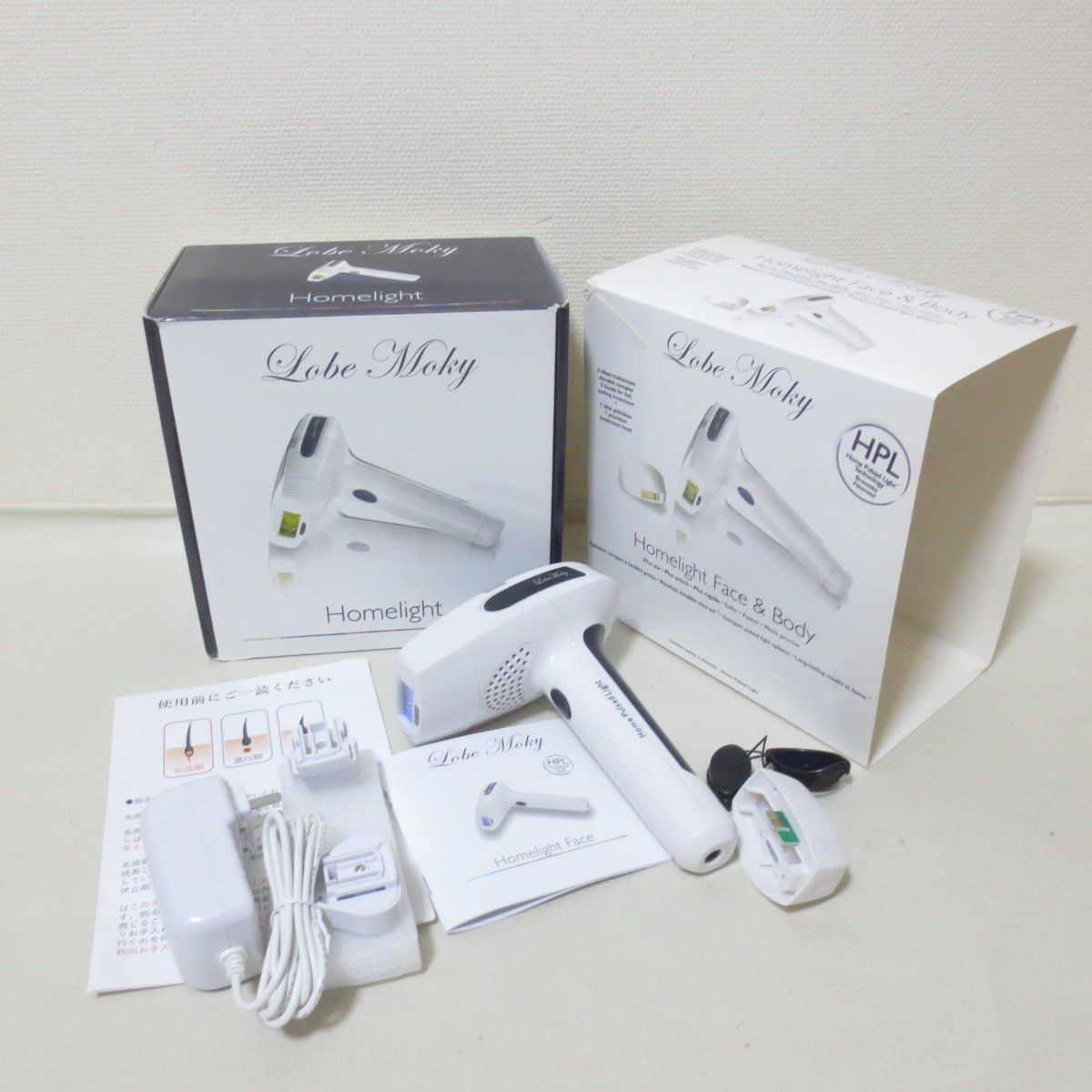 U412 Lobe Moky Homelight 家庭用 光脱毛器 フェイス＆ボディ ホーム 
