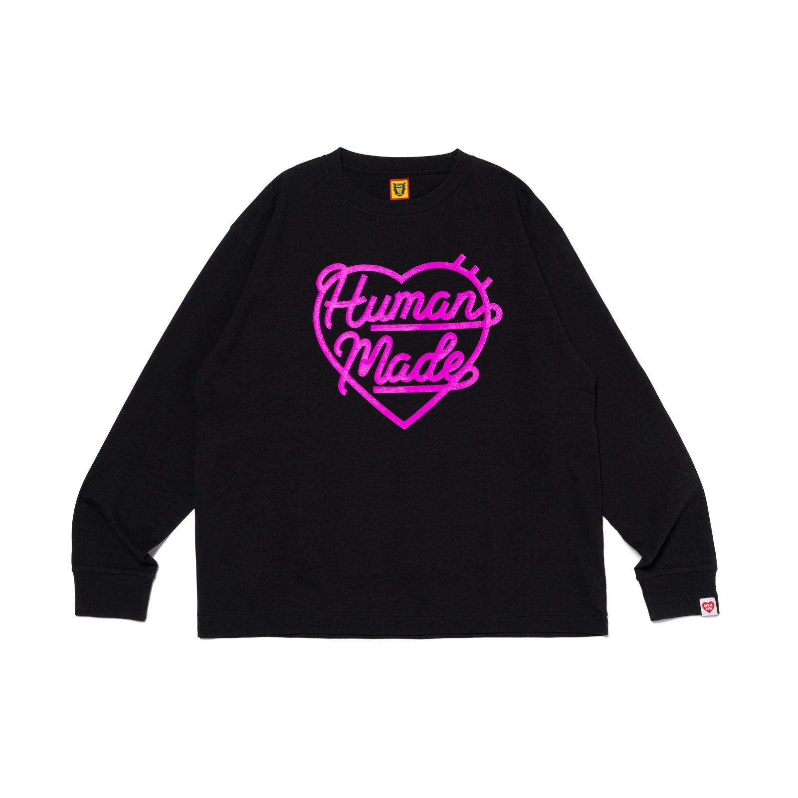 完売品 human made HEART L/S T-SHIRT ロンT tee white black green 