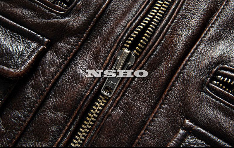 上質 カウハイド メンズ 革ジャン M65 タイプ ヴィンテージ サファリ