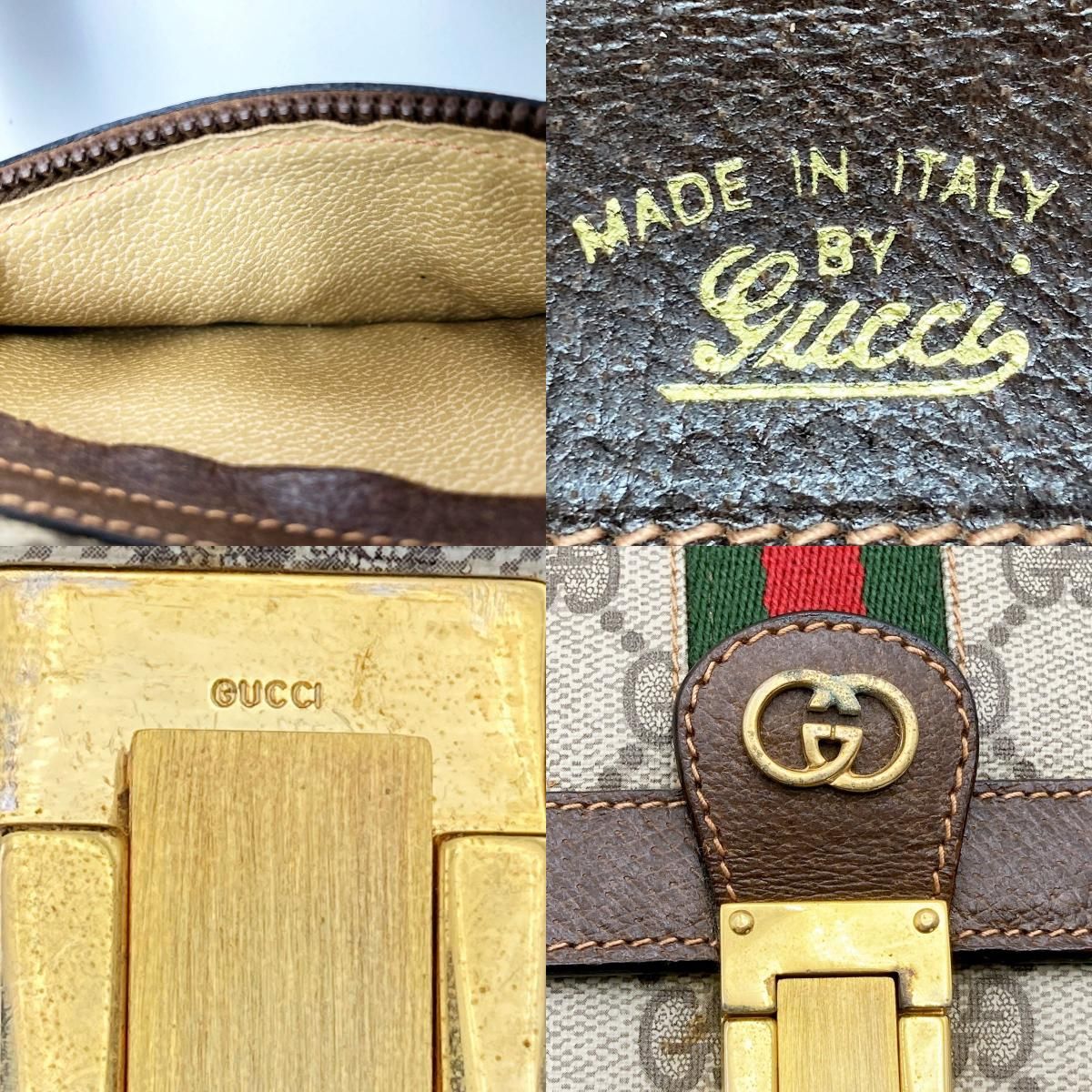 GUCCI グッチ GG柄 オールドグッチ ショルダーバッグ 斜め掛け バッグ