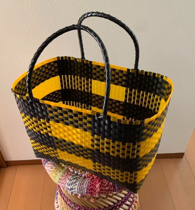 ブラック・L】パサールバッグ籠バッグハイクォリティハンドメイド