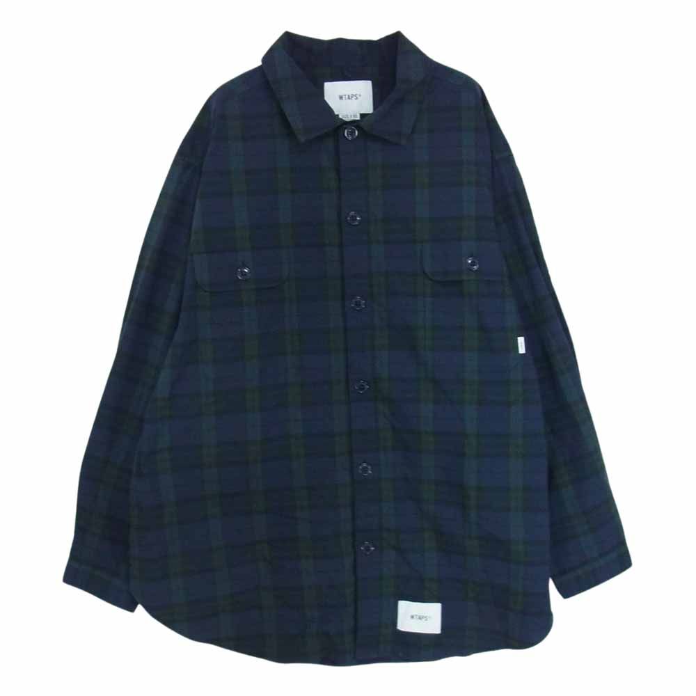 WTAPS ダブルタップス 長袖 211GWDT-SHM01 WCPO LS COOLMAX チェック