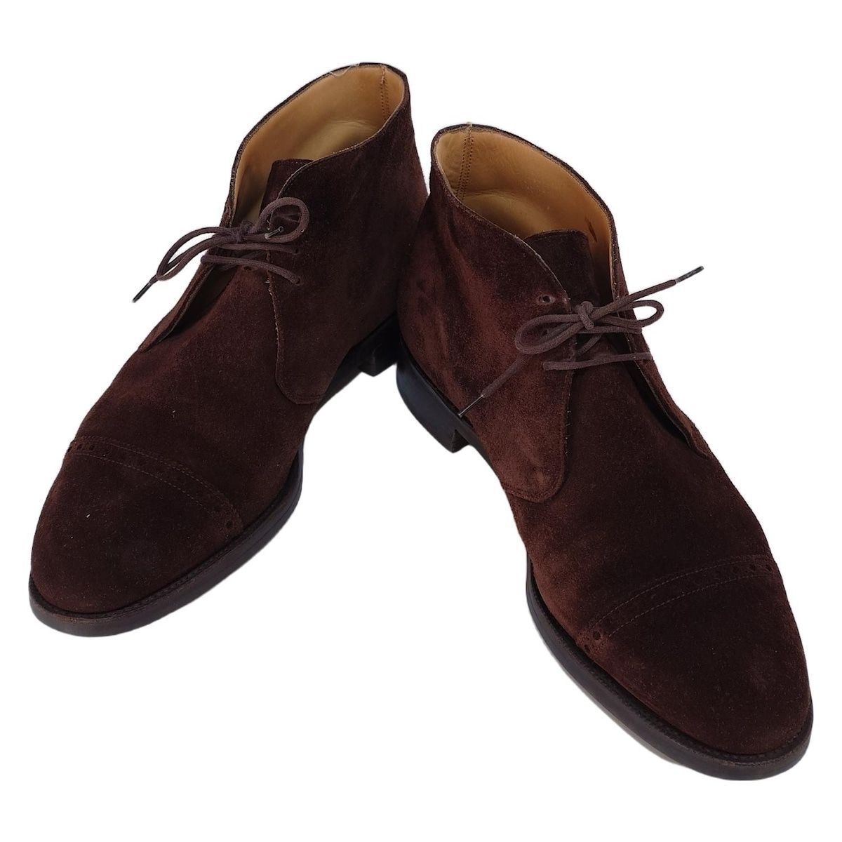 エドワードグリーン ショートブーツ 7 1 2 メンズ - ダークブラウン