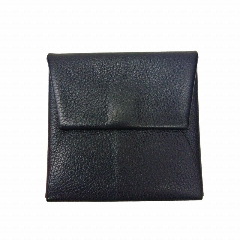 エルメス HERMES バスティア レザー コインケース 紺 ネイビー - メルカリ