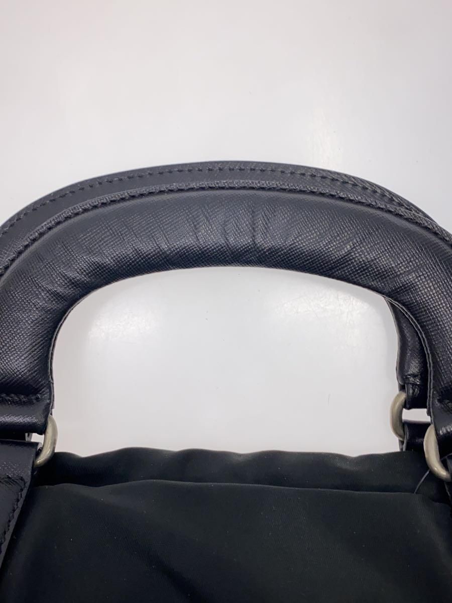 PRADA ブラックナイロン ボストンバッグ 三角ロゴ カデナ ギャラン