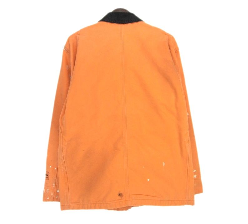 ヘロンプレストン HERON PRESTON × カーハート Carhartt 【 HMEA019F187160561996 】 ストーン ロゴ  ペイント加工 ジップ アップ ワーク デニム ジャケット w21268 - メルカリ