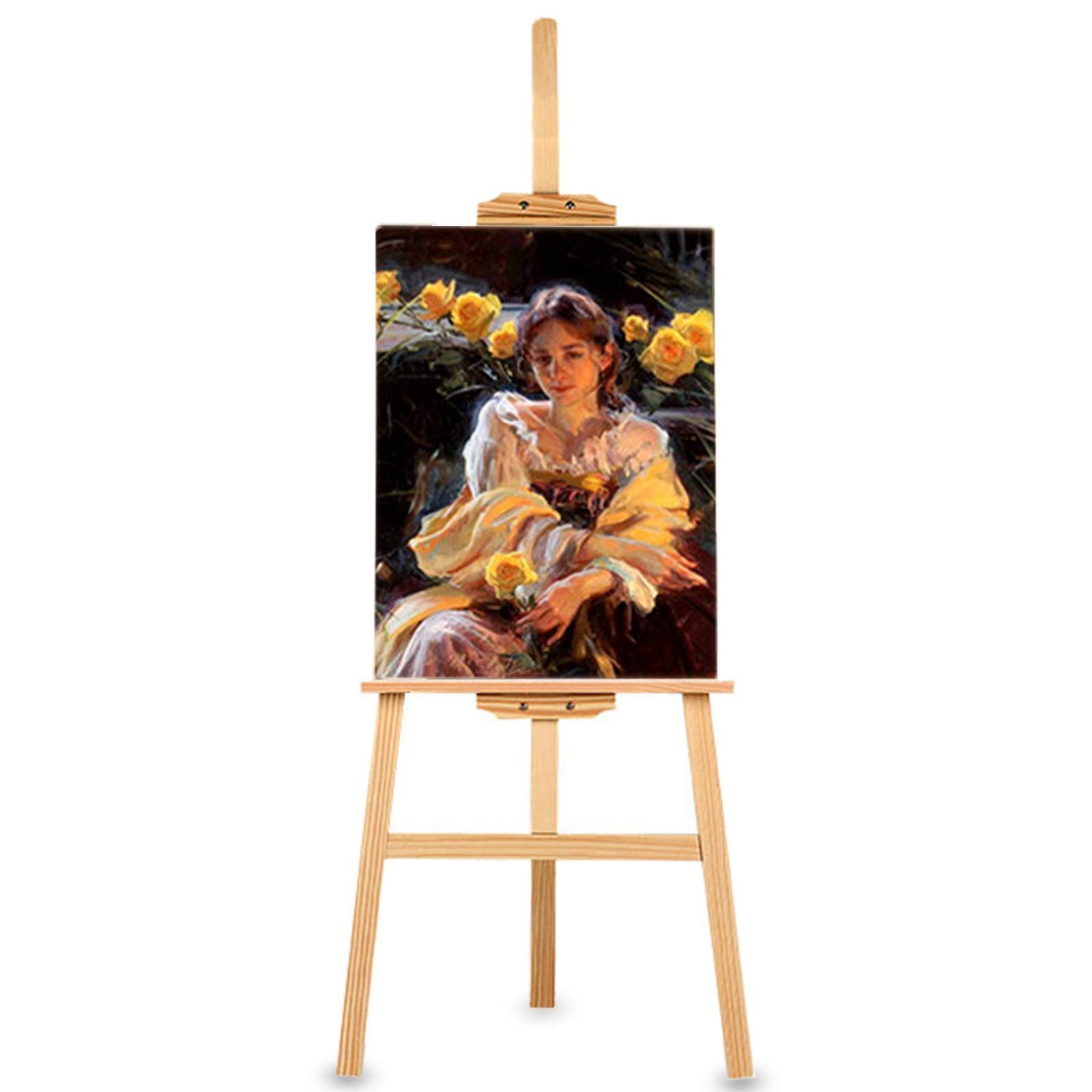 イーゼル 150CM イーゼル 高さ調節可能 スケッチ 写生 看板 木製 絵画 イーゼル スタンド Merytes