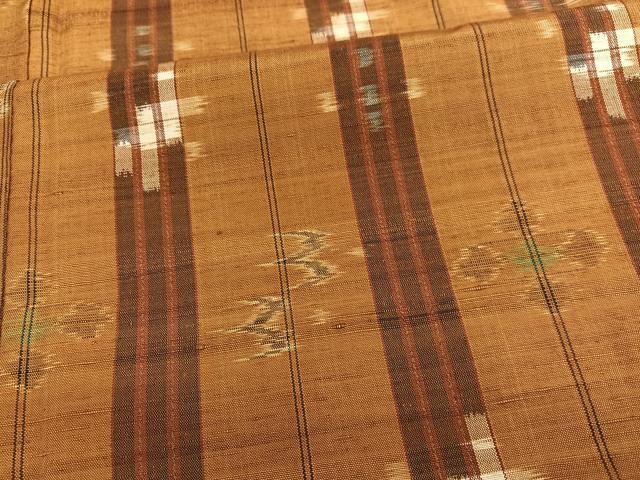 平和屋着物○上質な紬 琉球絣文様 正絹 逸品 BAAT3191hv - メルカリ 