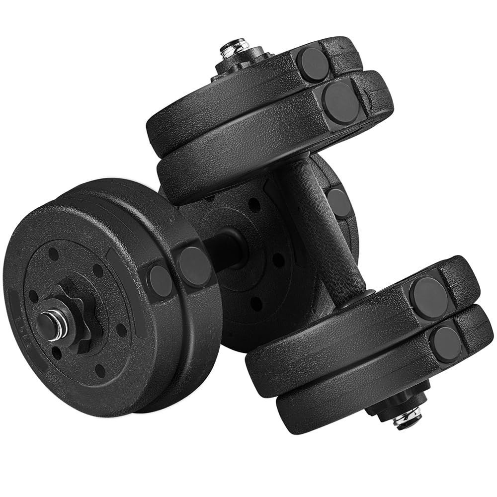 新品 Yaheetech 可変式ダンベル ダンベル 重量調節 最大15KG 20KG 25KG 2個セット ラバーダンベル ダンベルセット スチール製 健康器具 筋トレ器具 無臭素材 錆びない 握りやすい 床傷防止 静音 宅