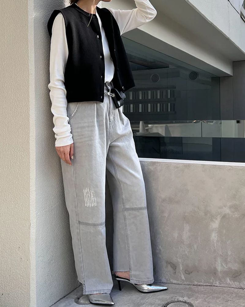 YENN(イエン)/HIGH RISE TUCK WIDE PT(3月中入荷予定)