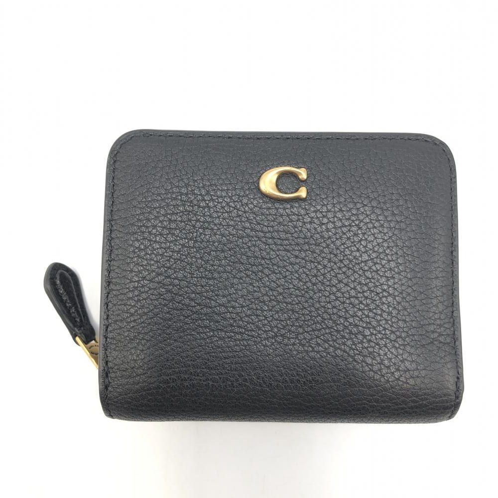coach バイフォールド スナップウォレット 黒 コーチ[17]-問屋
