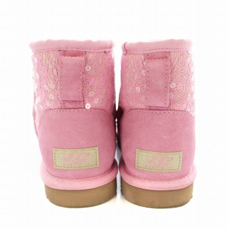レア　超美品　ugg ブーツ ピンク　24cm UGG ムートンブーツ ピンク 7サイズ（24センチ）
