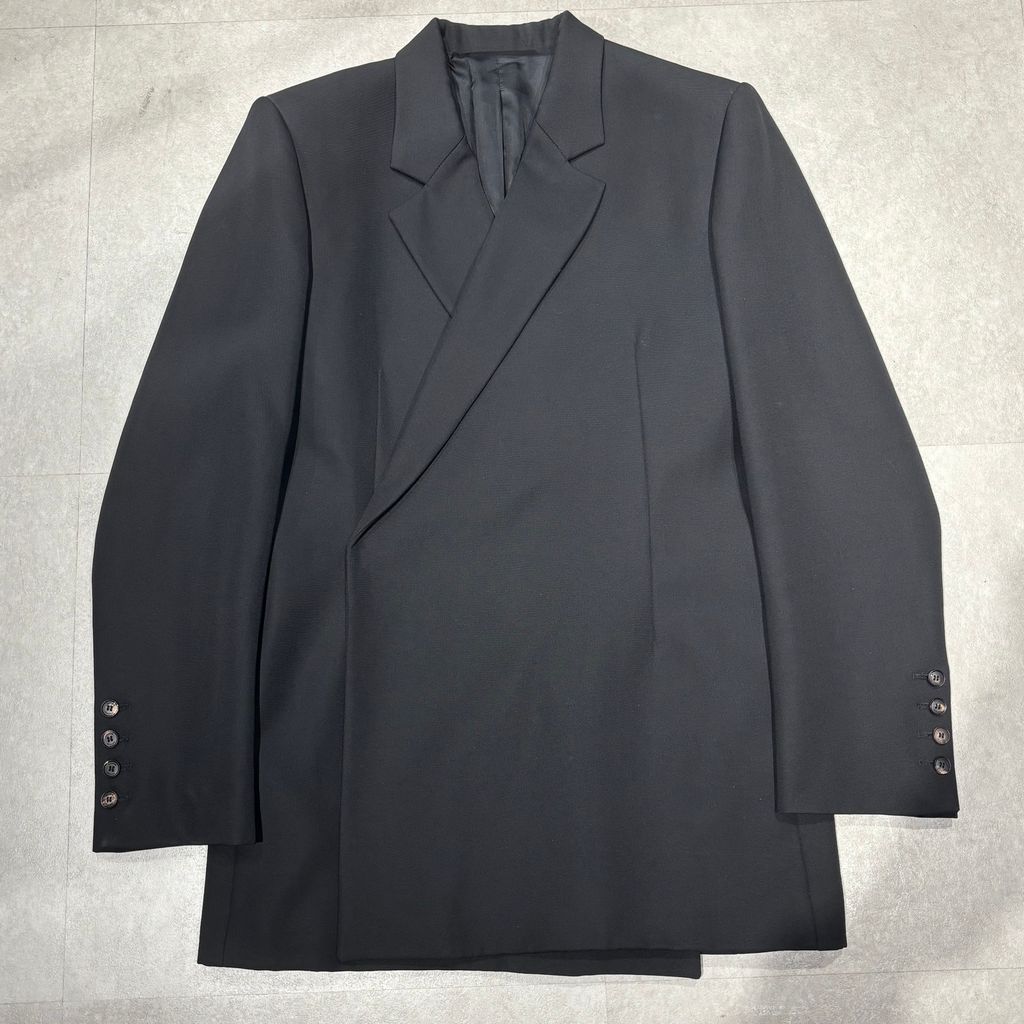 Egonlab ブラック ダブルジャケット サイズ50 Egonlab ブラック ダブルジャケット サイズ50