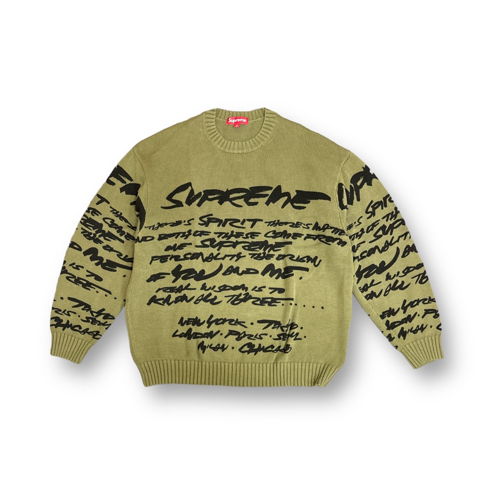 未使用 SUPREME 24SS Futura Sweater Olive フューチャー セーター 