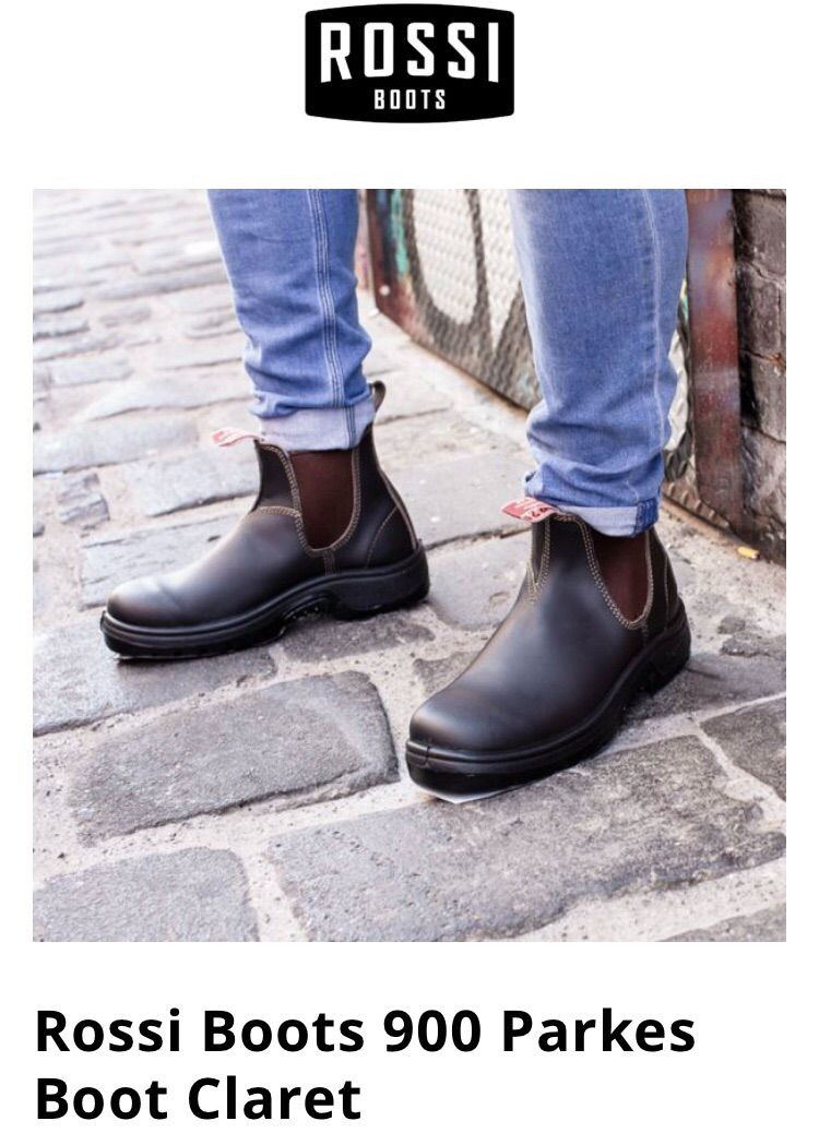 UK5.5 ロッシブーツパークス本革サイドゴア希少ワークブーツ