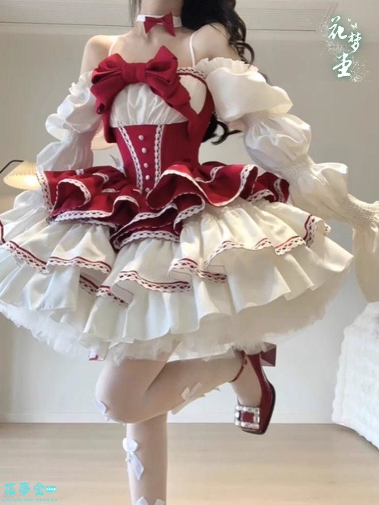 25年 lolita オリジナル 洋服 ロリータ ワンピース ドレス 撮影会 舞台 イベント 花夢堂-225