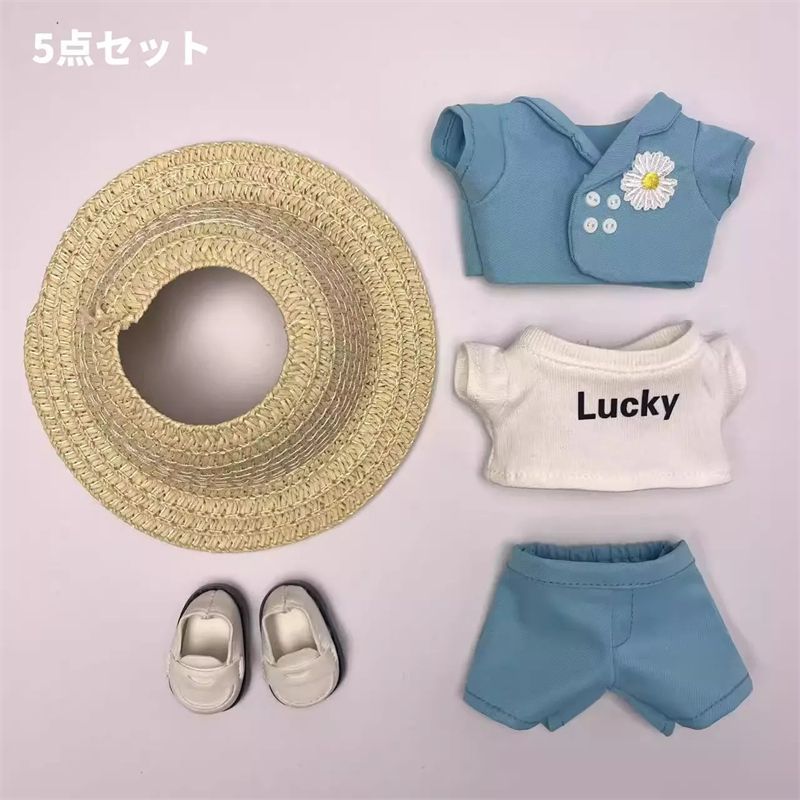 ラブブ labubu 　ぬいぐるみ服着せ替え服　ゴルフ5点セット　スポーツ ラブブ labubu ぬいぐるみ服着せ替え服 ゴルフ5点セット