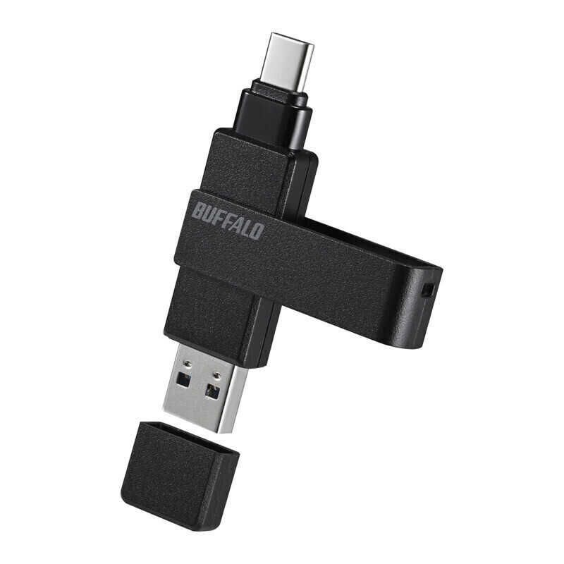 USB3.2(Gen1)対応 Type-AC両対応 回転式USBメモリー BUFFALO バッファロー RUF3-ACR32G-BK USB [64GB | 3.2(Gen2) Type-C⁄Type-A両対応 スティック USB3.2 USB3.2(Gen1)TypeC-A対応USBメモリ ヨドバシ.com 3.2(Gen1)対応Type-A端子