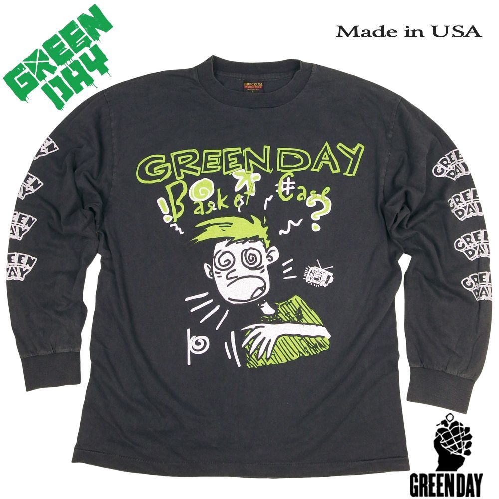 315 GREEN DAY グリーンデイ ロンT 長袖 Tシャツ ブラック Lサイズ