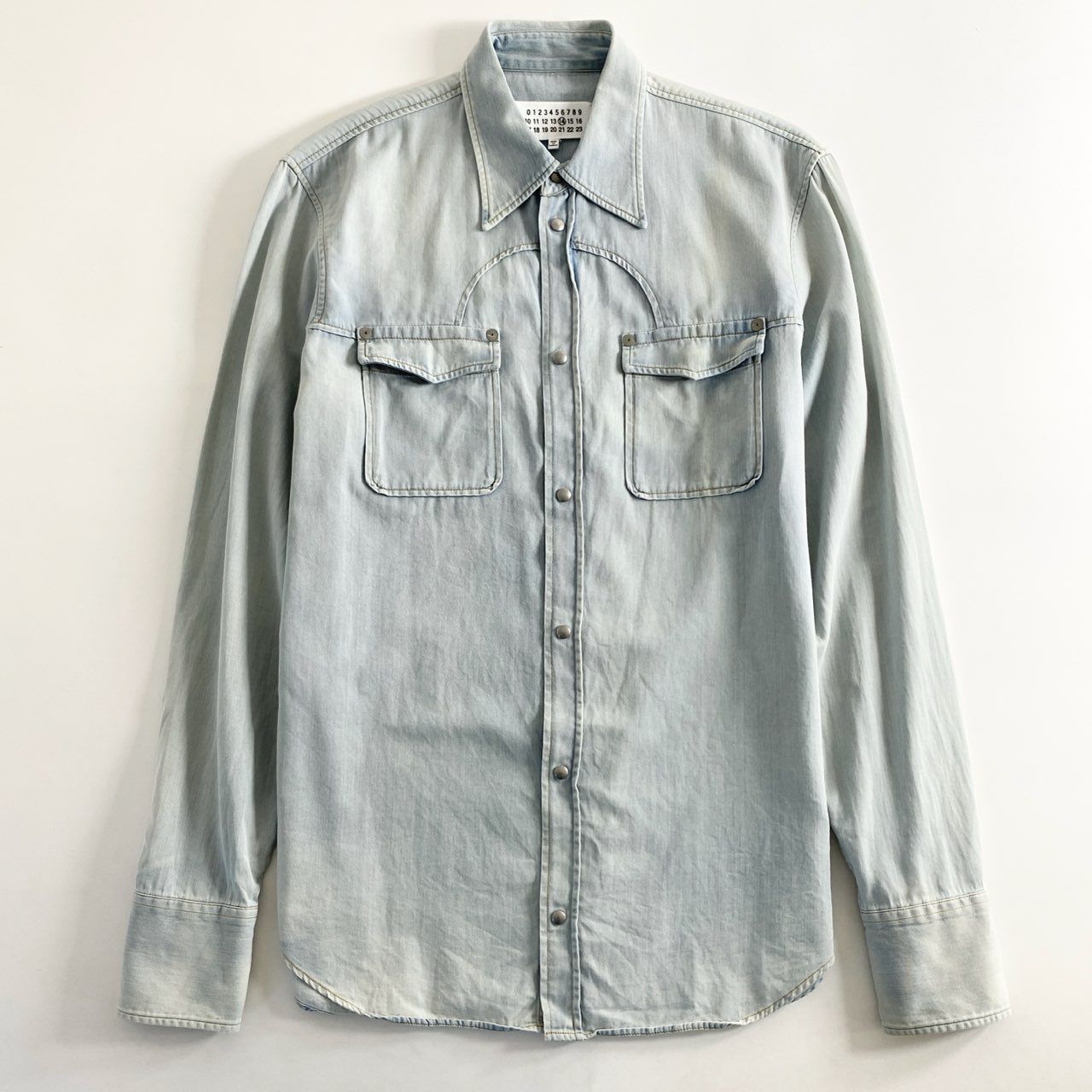 Maison Margiela　ウェスタン風デニム長袖シャツ 57e11 Maison Margiela メゾンマルジェラ デニム ウエスタンシャツ