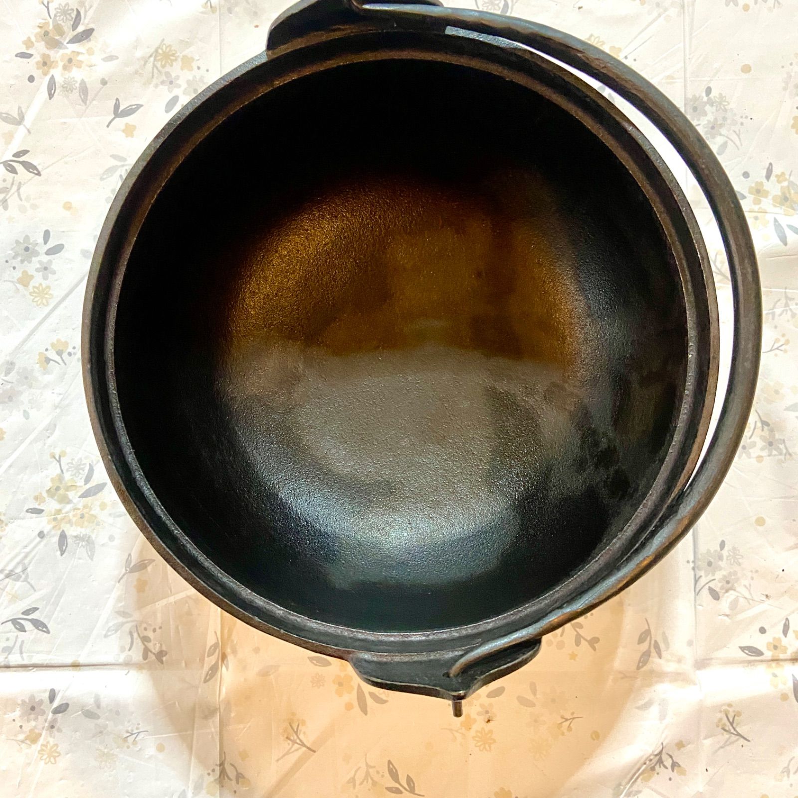 未使用品　南部鉄器　すき焼鍋　蓋つき 南部鉄 すきやき鍋 木蓋付き いろどり すき鍋 26cm IH対応 南部鉄器