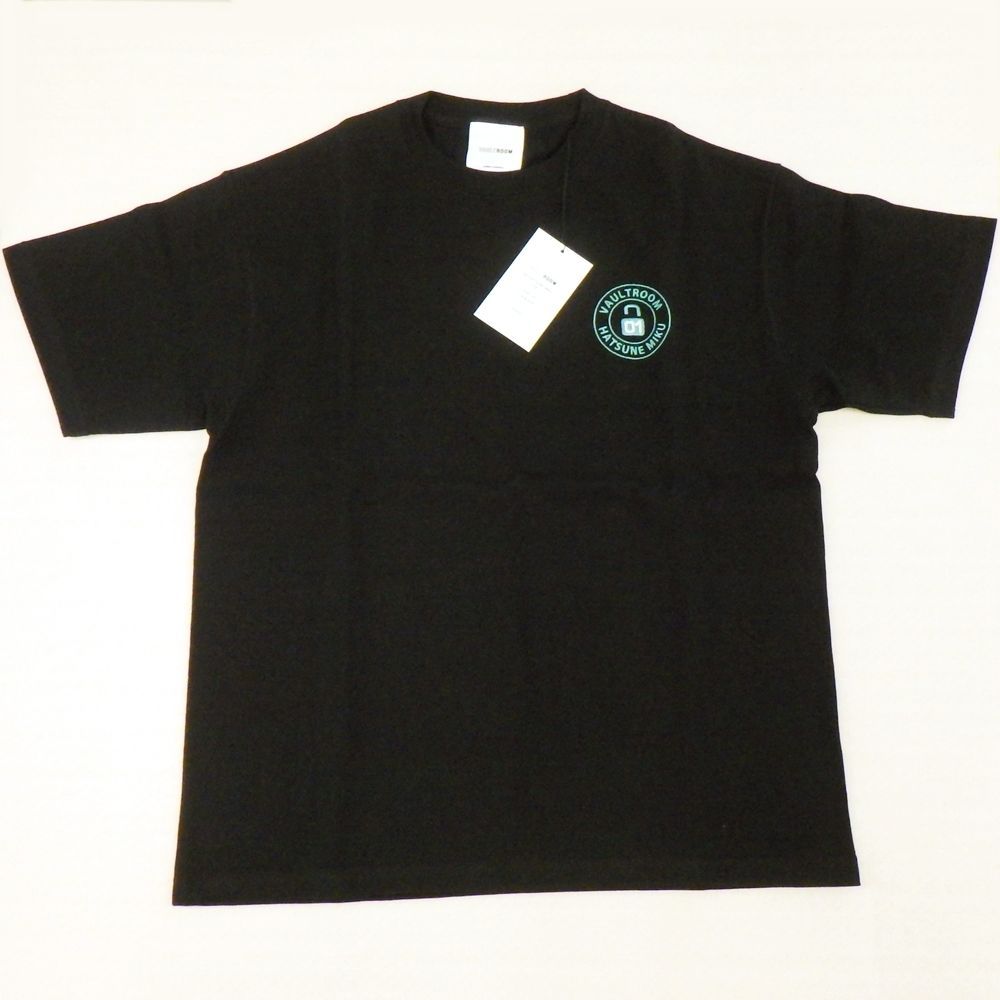 未使用】 vaultroom×初音ミク VR×HATSUNE MIKU ブラック BLACK 黒 T  