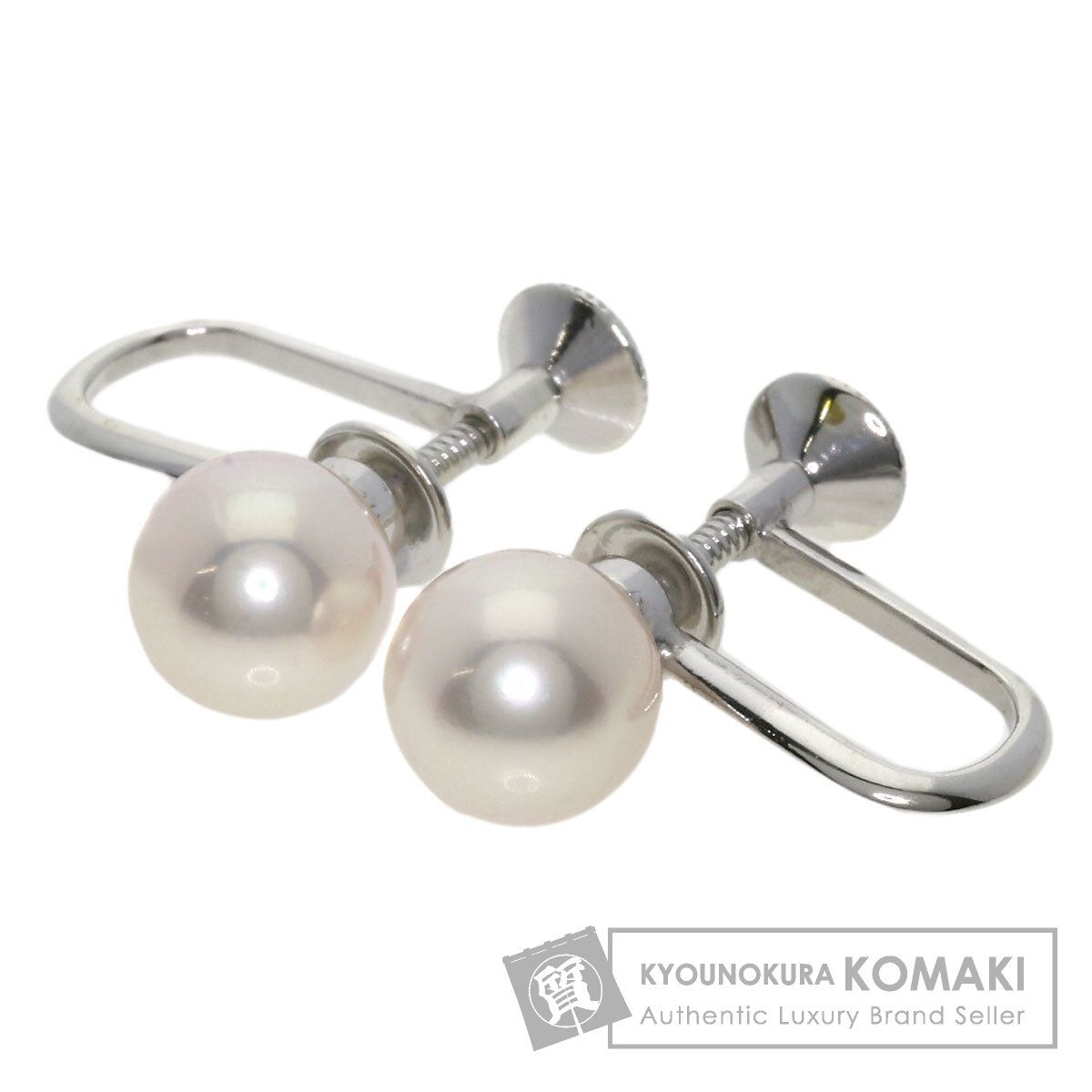 MIKIMOTO ミキモト パール 真珠 イヤリング SV レディース